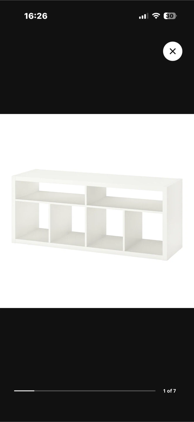 Ikea-White Storage Unit / TV Stand