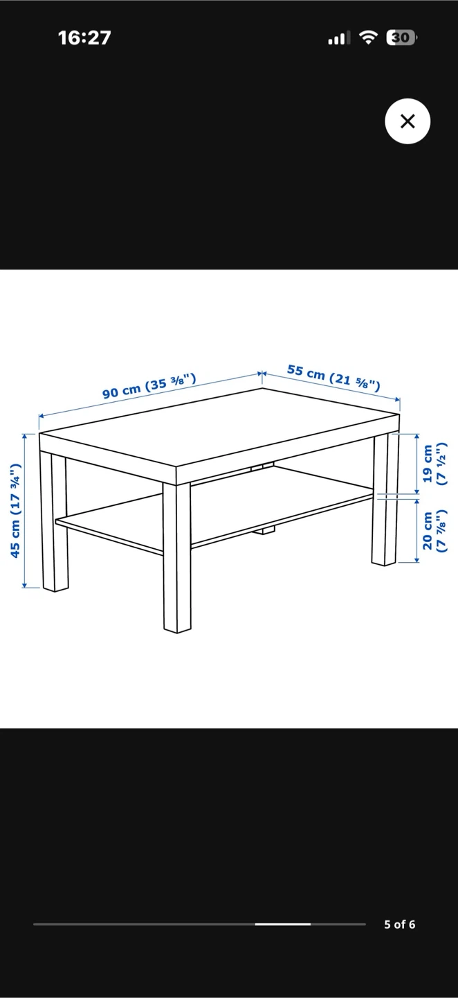 Ikea-White Coffee Table - photo 2