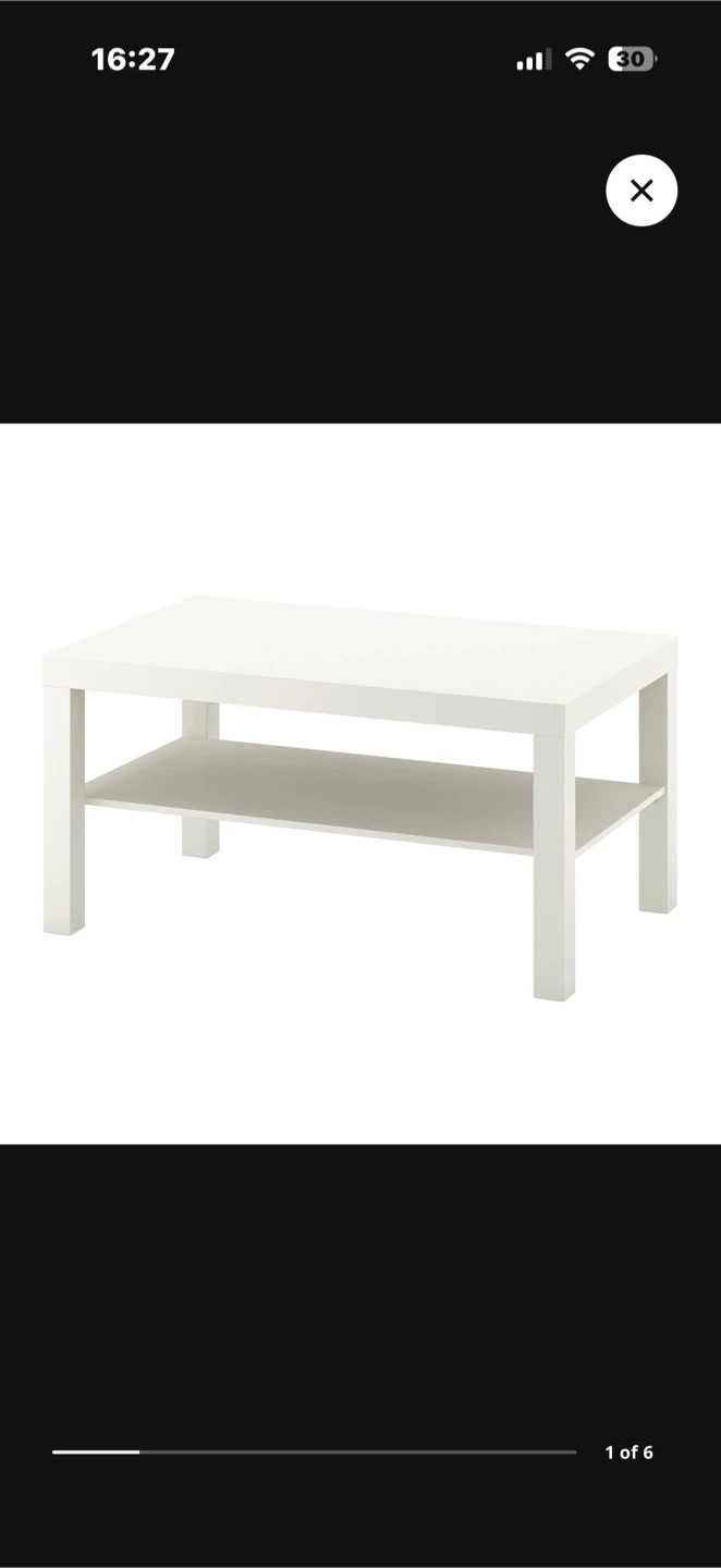 Ikea-White Coffee Table