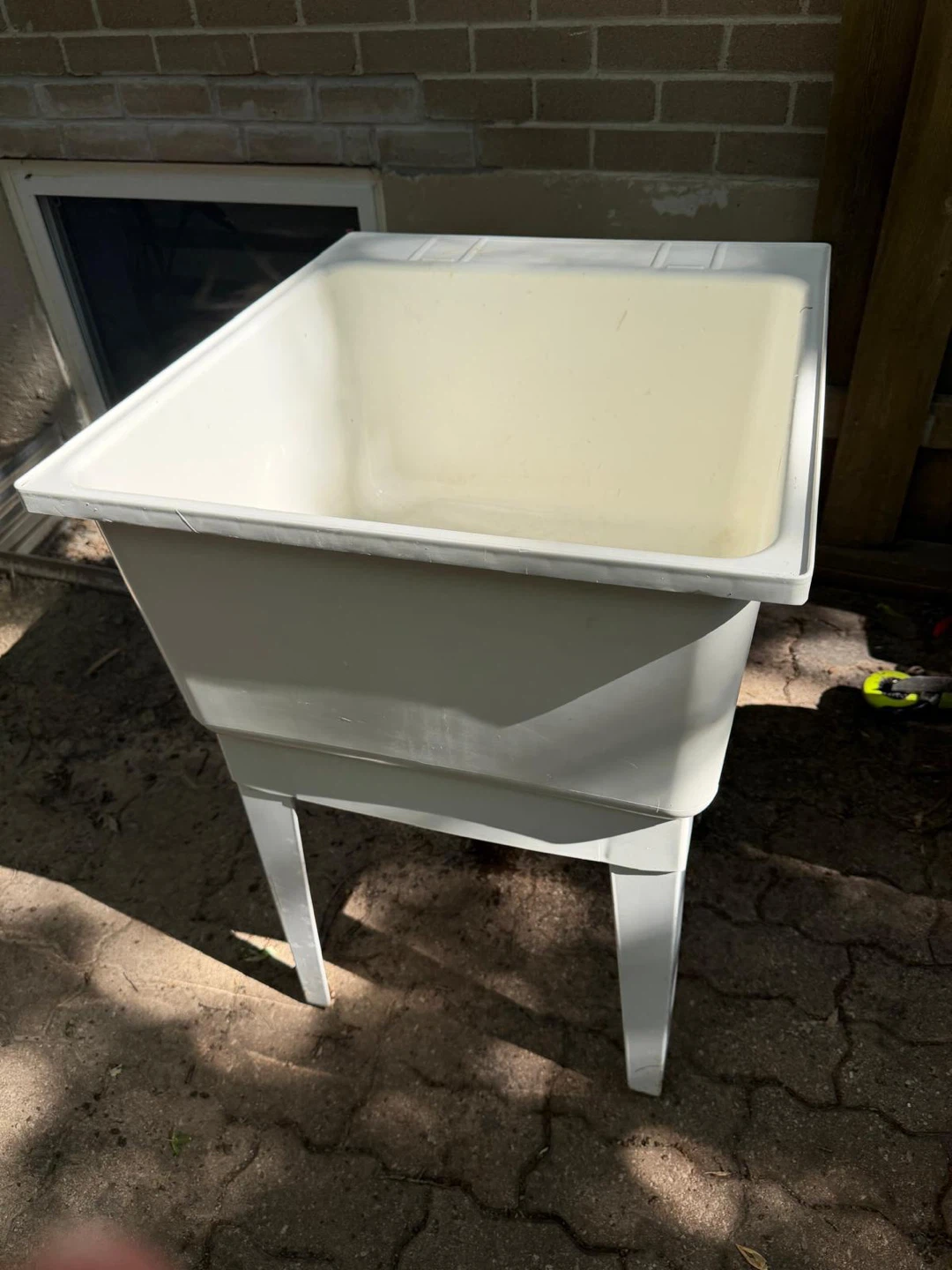 White Laundry Tub Sink