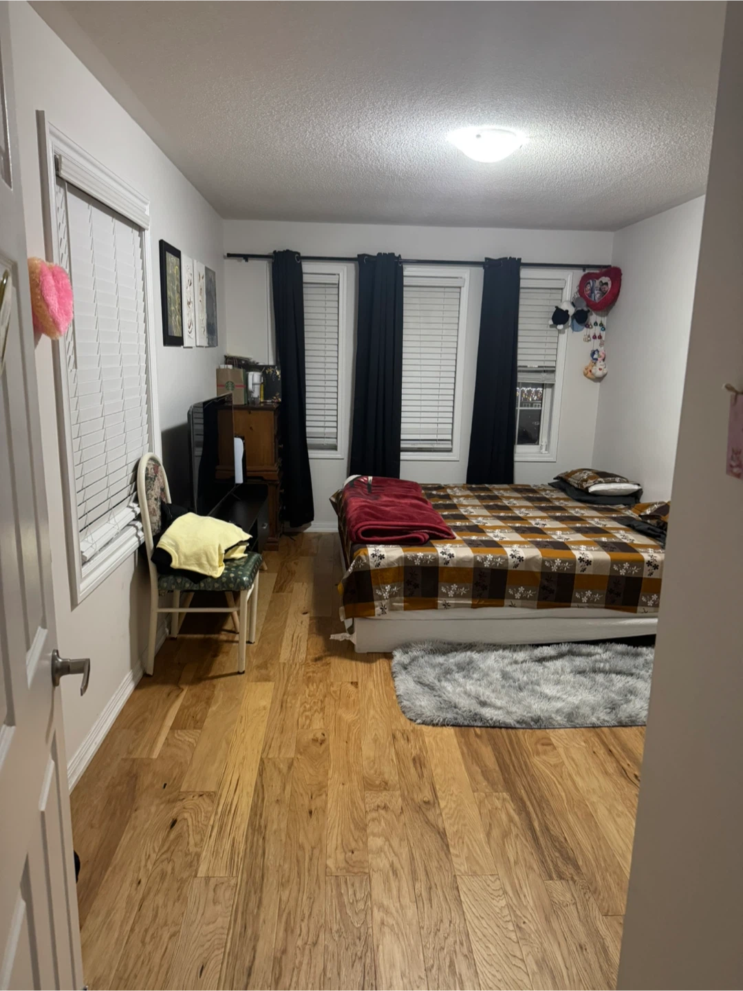 King metal frame and mattress