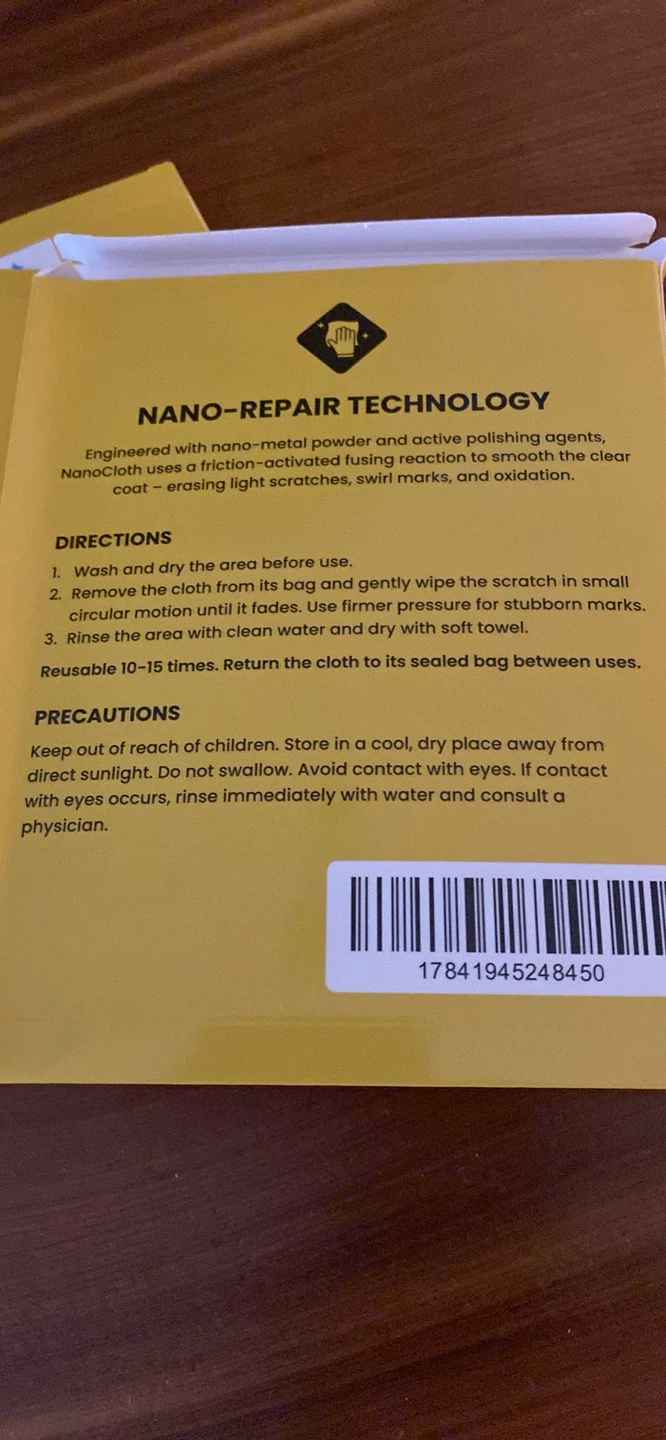 NanoCloth Ultimate Scratch Remover - photo 3