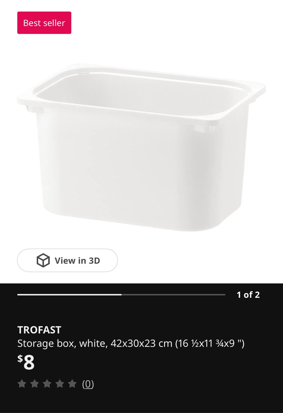 IKEA TROFAST Storage Box Set White 3ea - photo 5