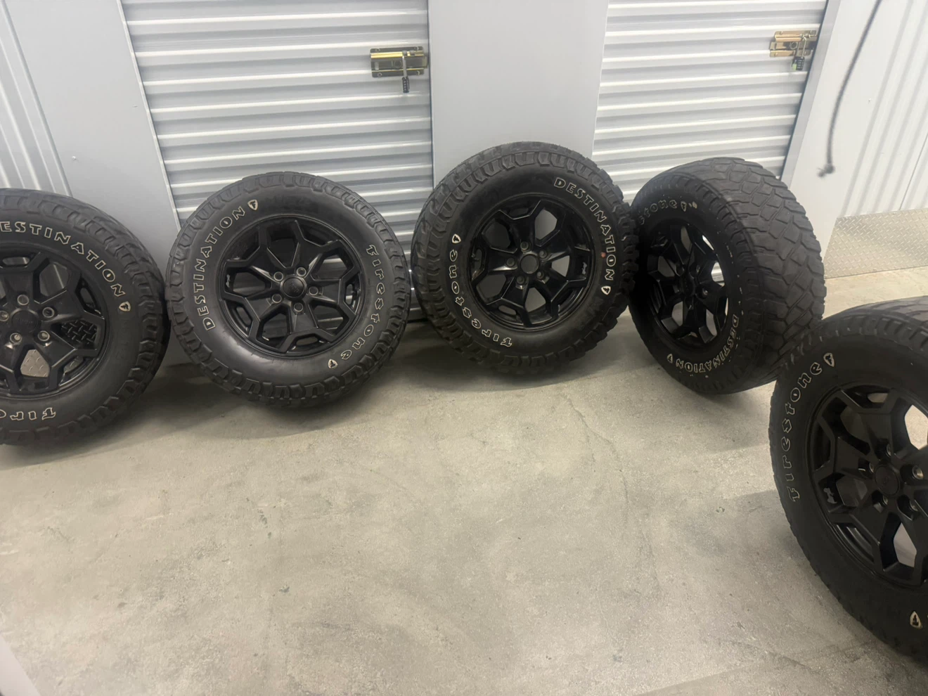 Firestone Destination A/T tires with Jeep Rims - Set of 4 - photo 3