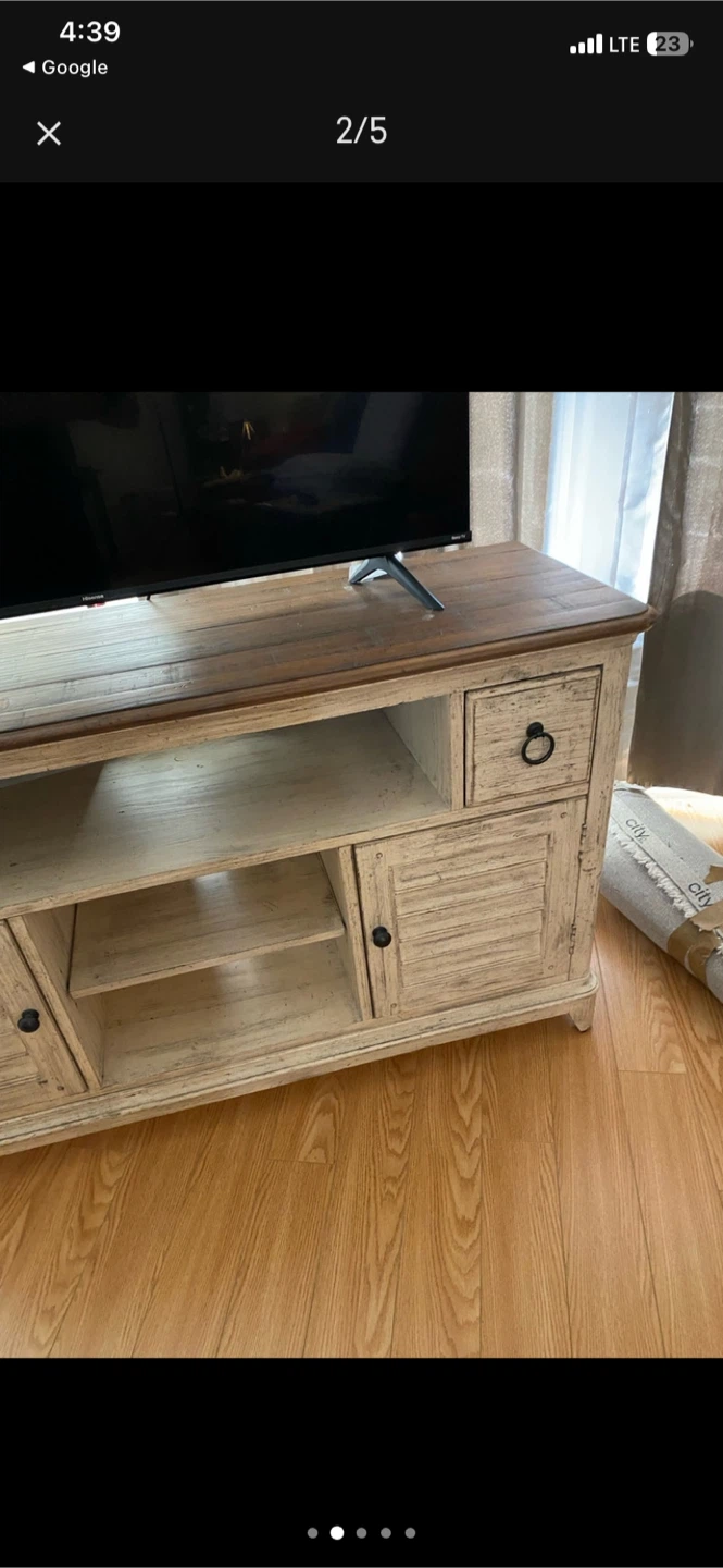 Rustic Farmhouse TV Stand Console