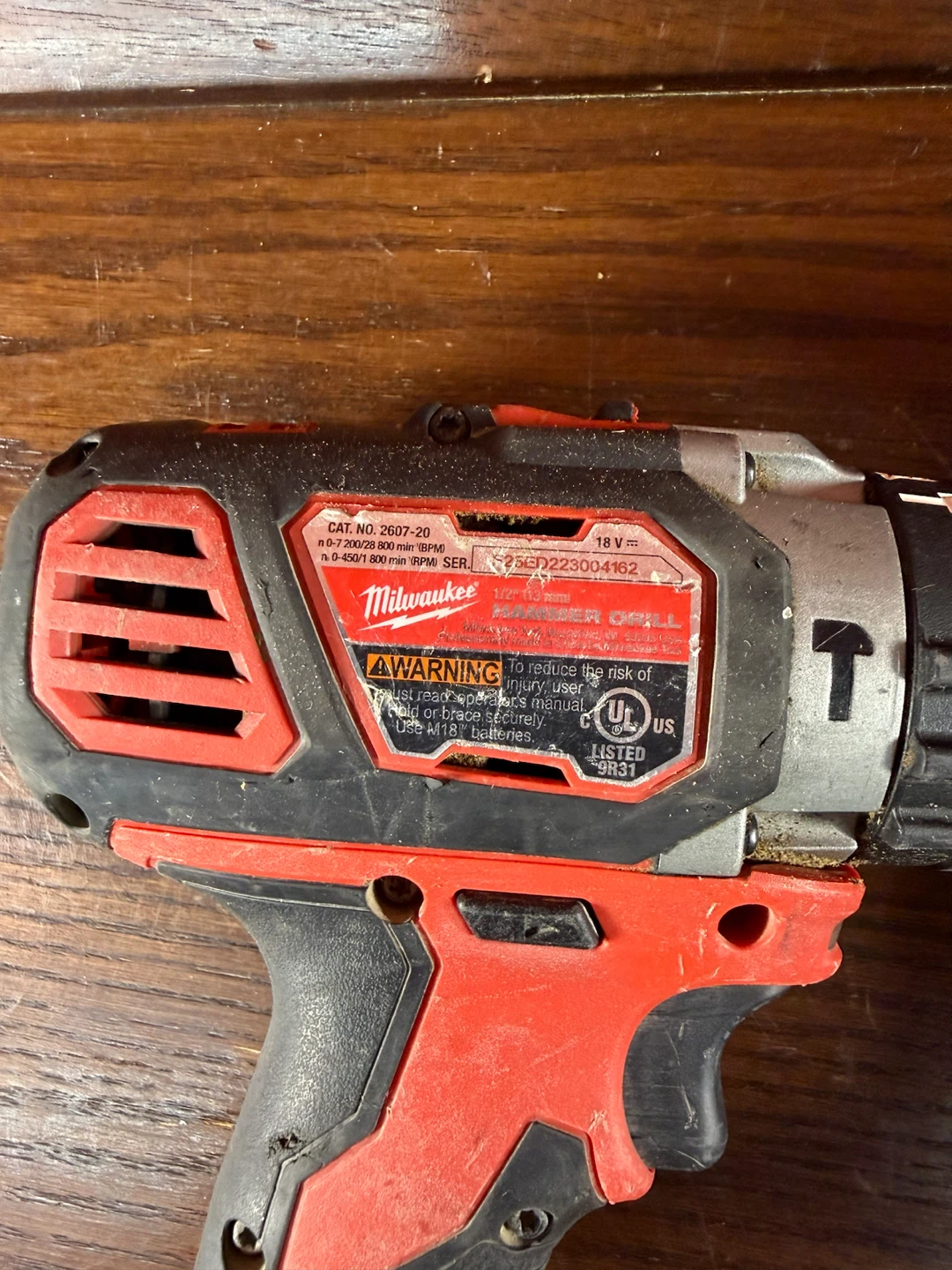 Milwaukee M18 18V Cordless Compact 1/2-in. Hammer Drill 2607-20 - photo 3