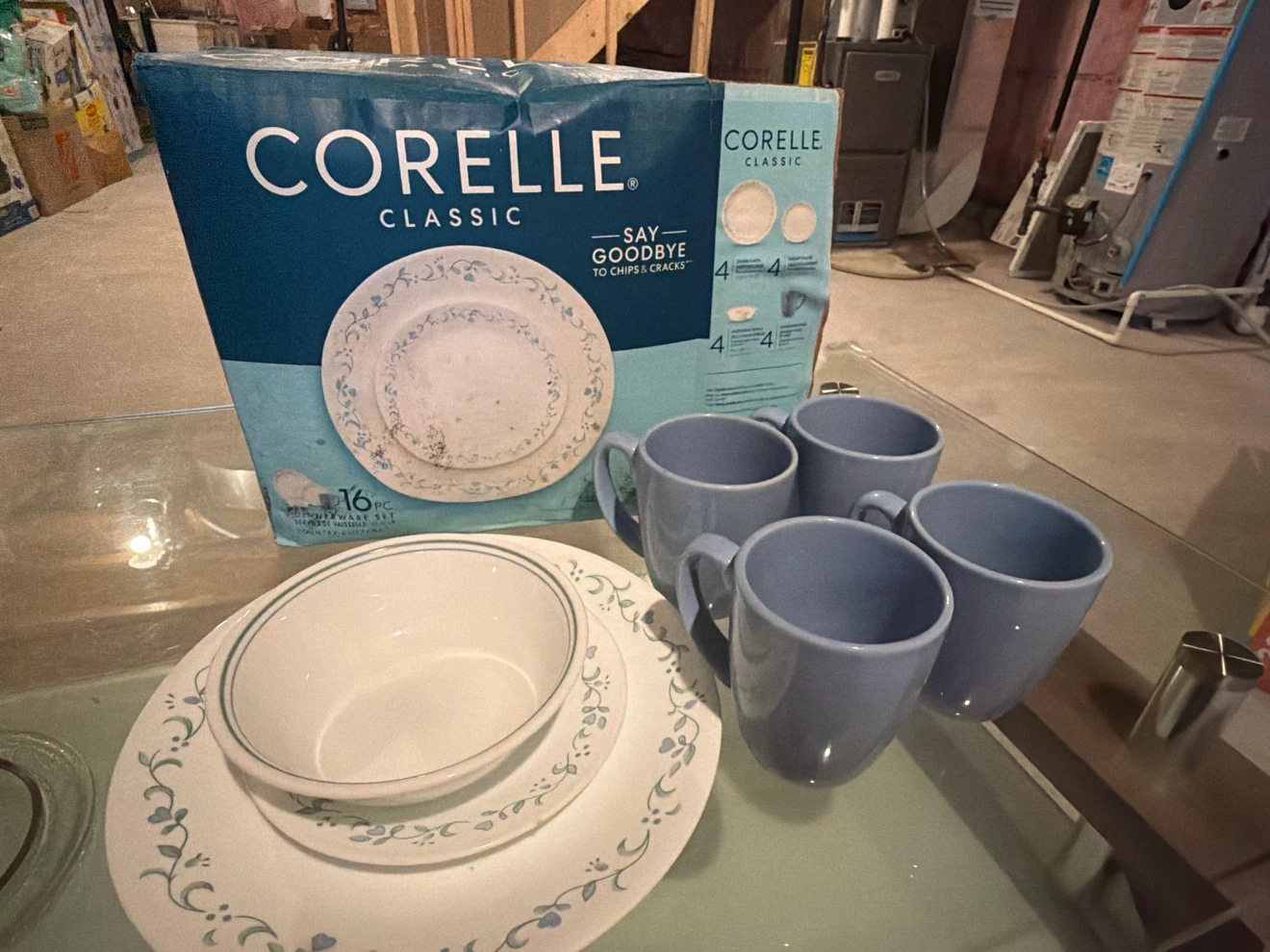 Corelle Classic 16 pc Dinnerware Set Country Cottage