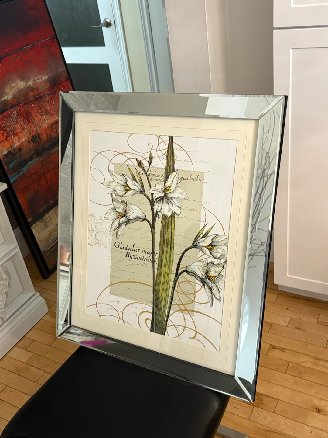 Mirrored Frame Botanical Floral Wall Art 23” x 27.5” - photo 4