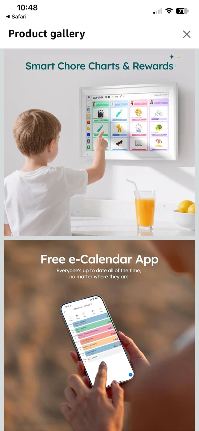 Ecofun 15.6” Smart Calendar – Family Organizer - photo 2
