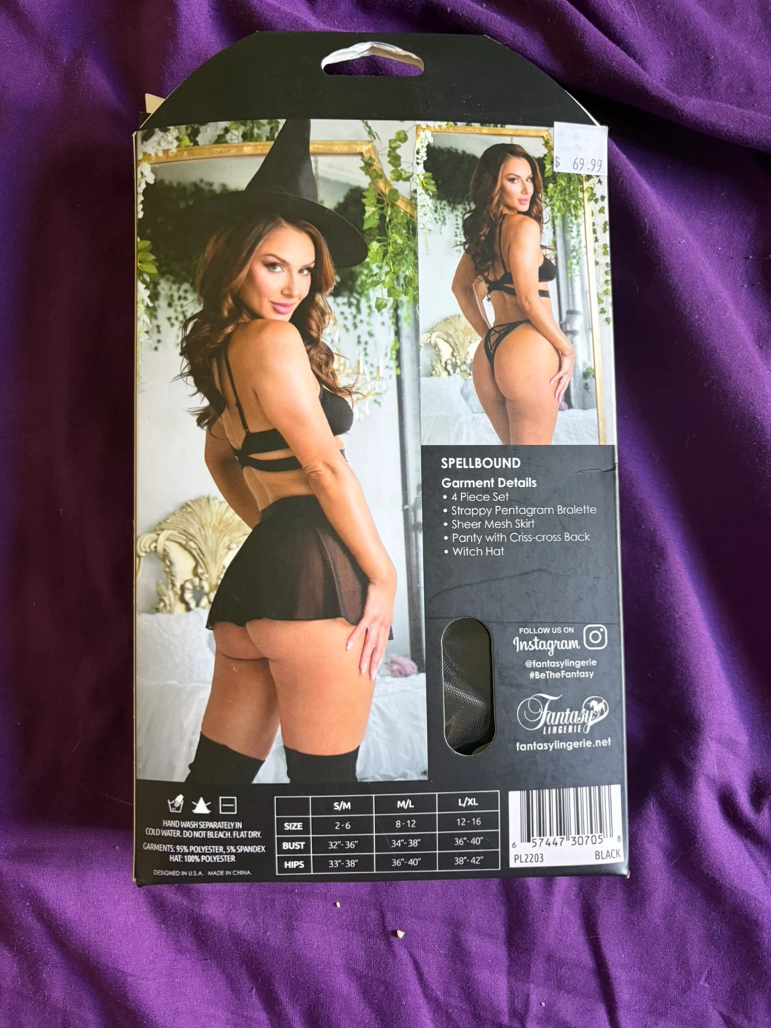 PLAY Fantasy Lingerie Spellbound Costume Set L/XL - photo 2