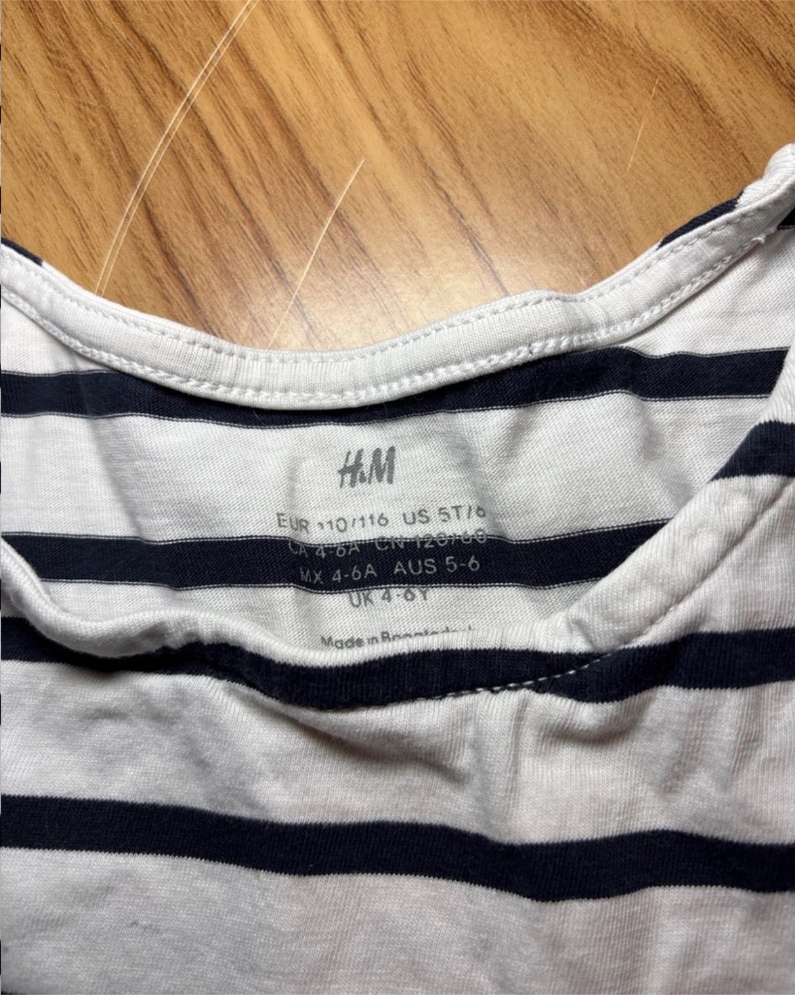 H&M Girl’s Striped Dress sz5T/6 - photo 3