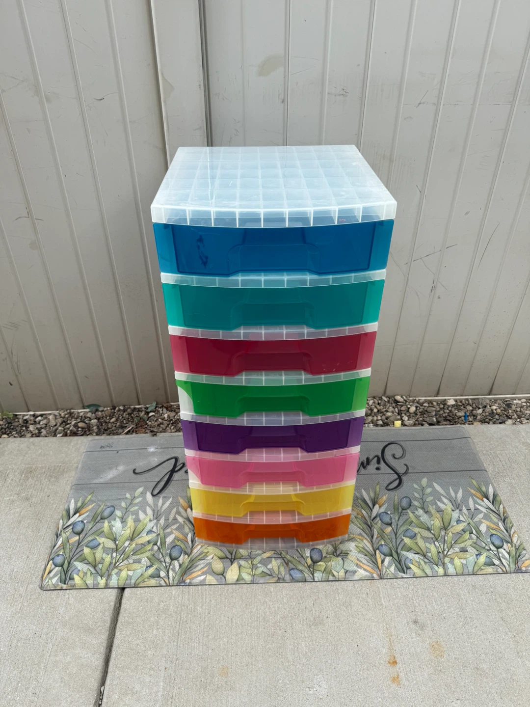 8-Drawer Plastic Cart Organizer