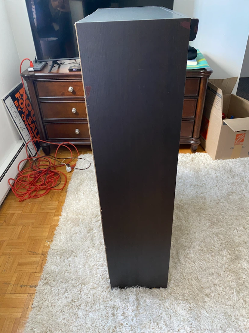 Black 3-Shelf Bookcase - photo 2