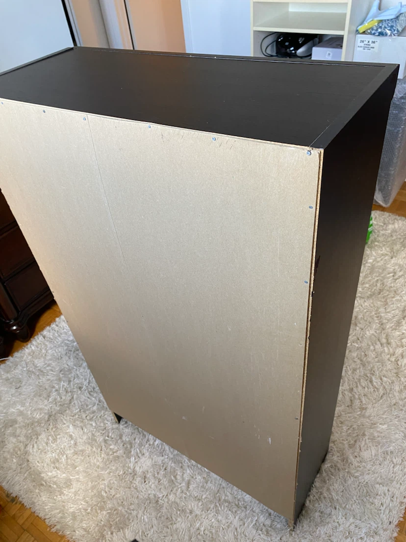 Black 3-Shelf Bookcase - photo 4