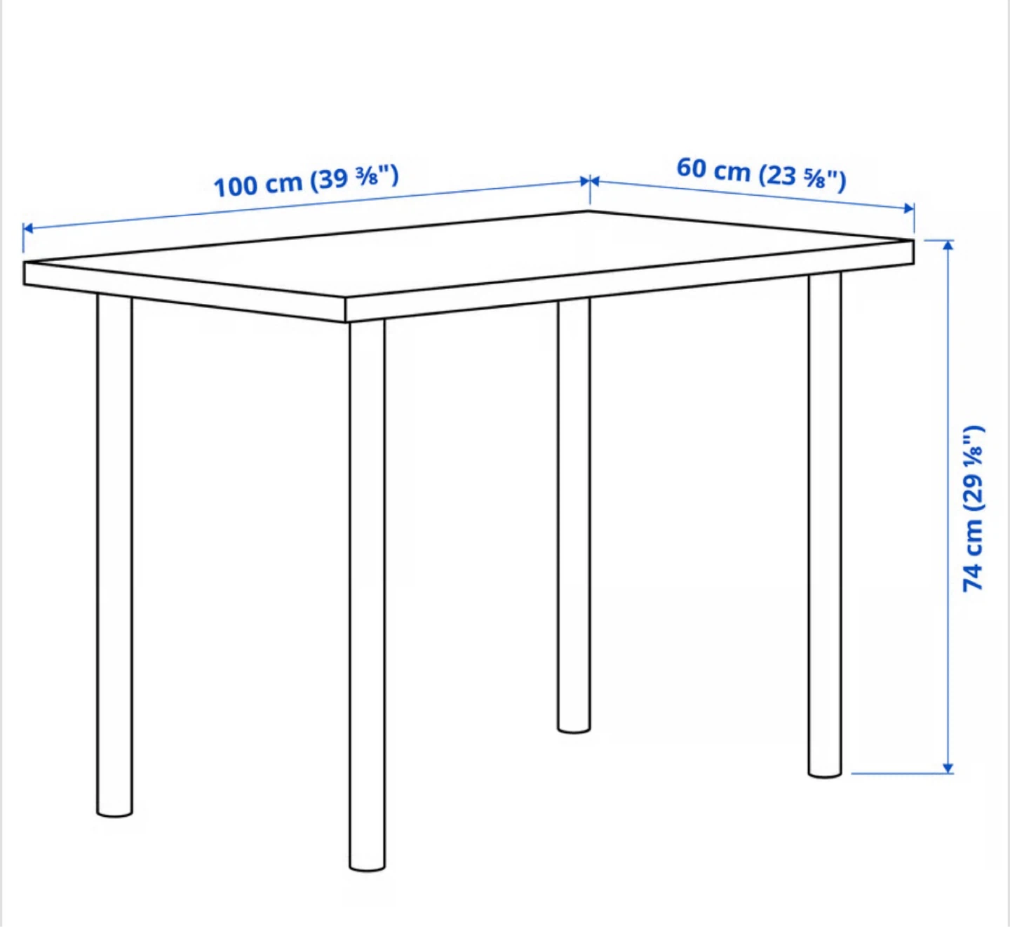 Linnmon IKEA Desk - 100 cm - photo 3