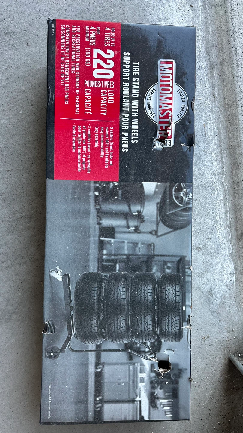 Set of Continental Winter Tyres/Steel Rims/1 unit of Tyre Rack