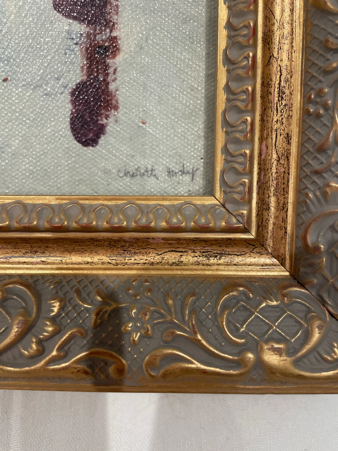 Framed Painting of Orange Sofa - photo 2