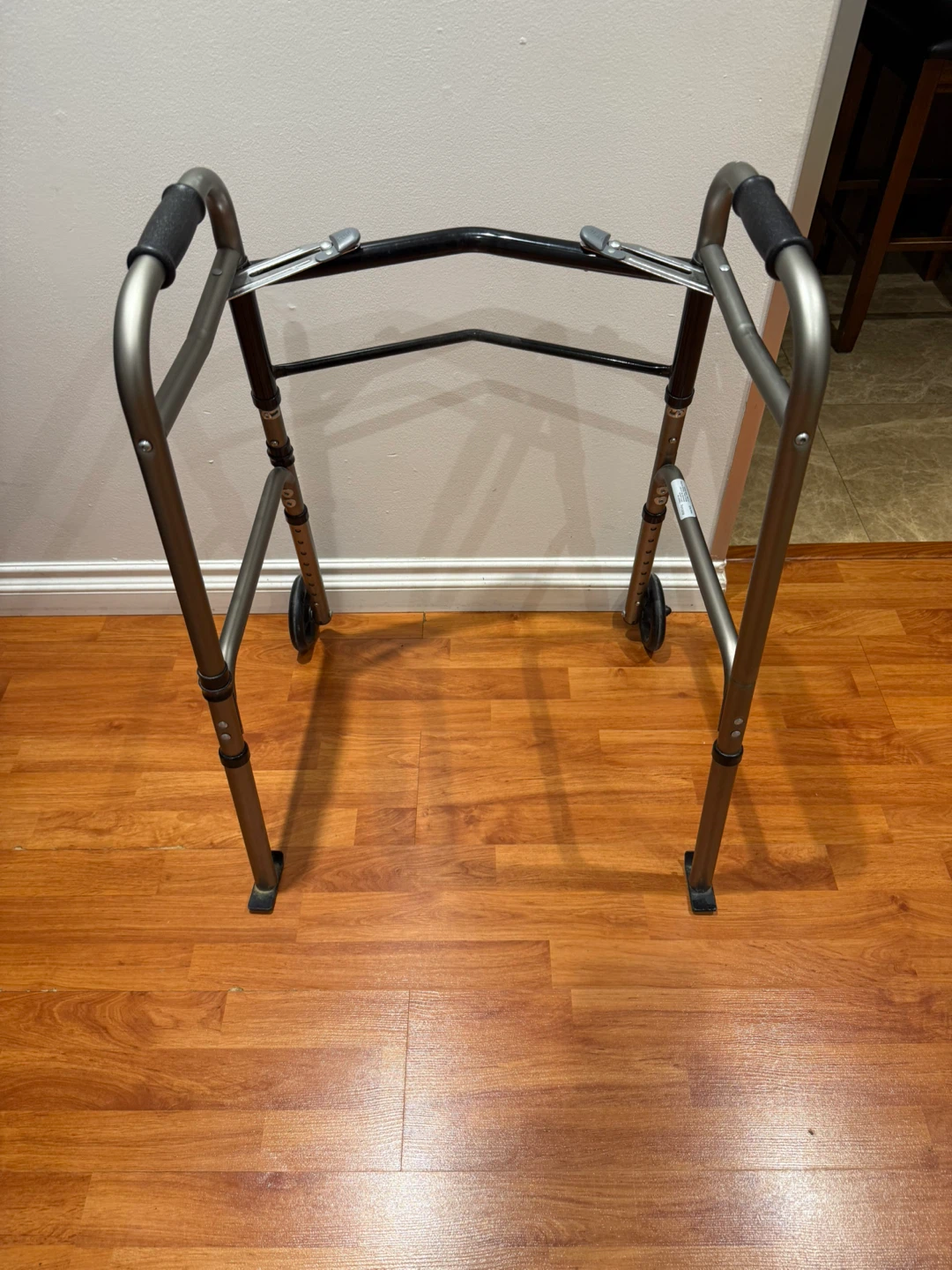 Folding Walker with Wheels – Adjustable Height