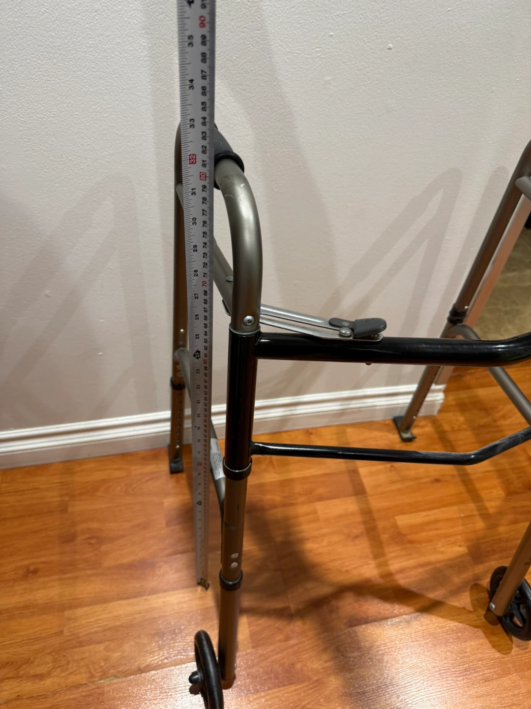 Folding Walker with Wheels – Adjustable Height - photo 3