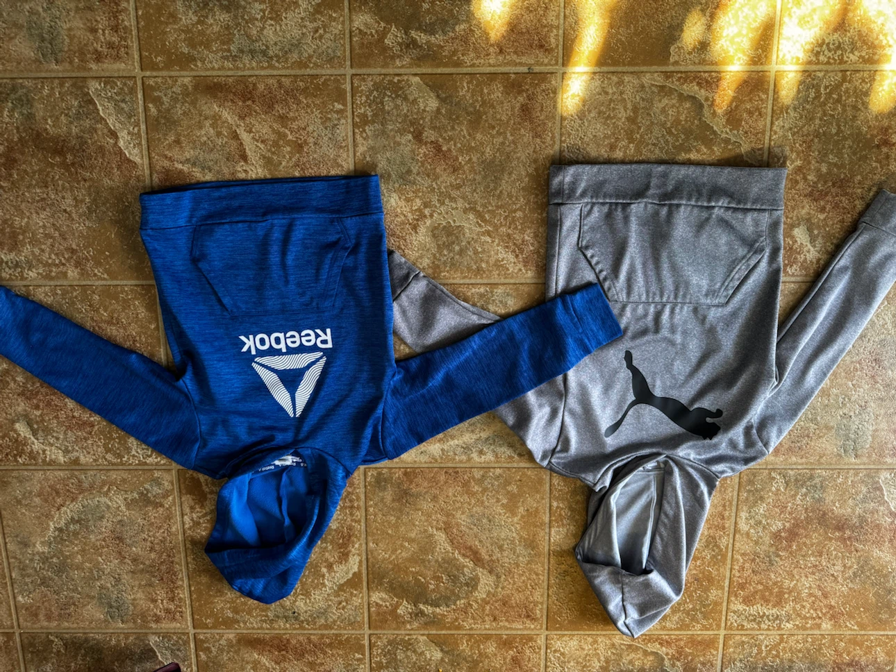 Reebok and Puma Hoodies