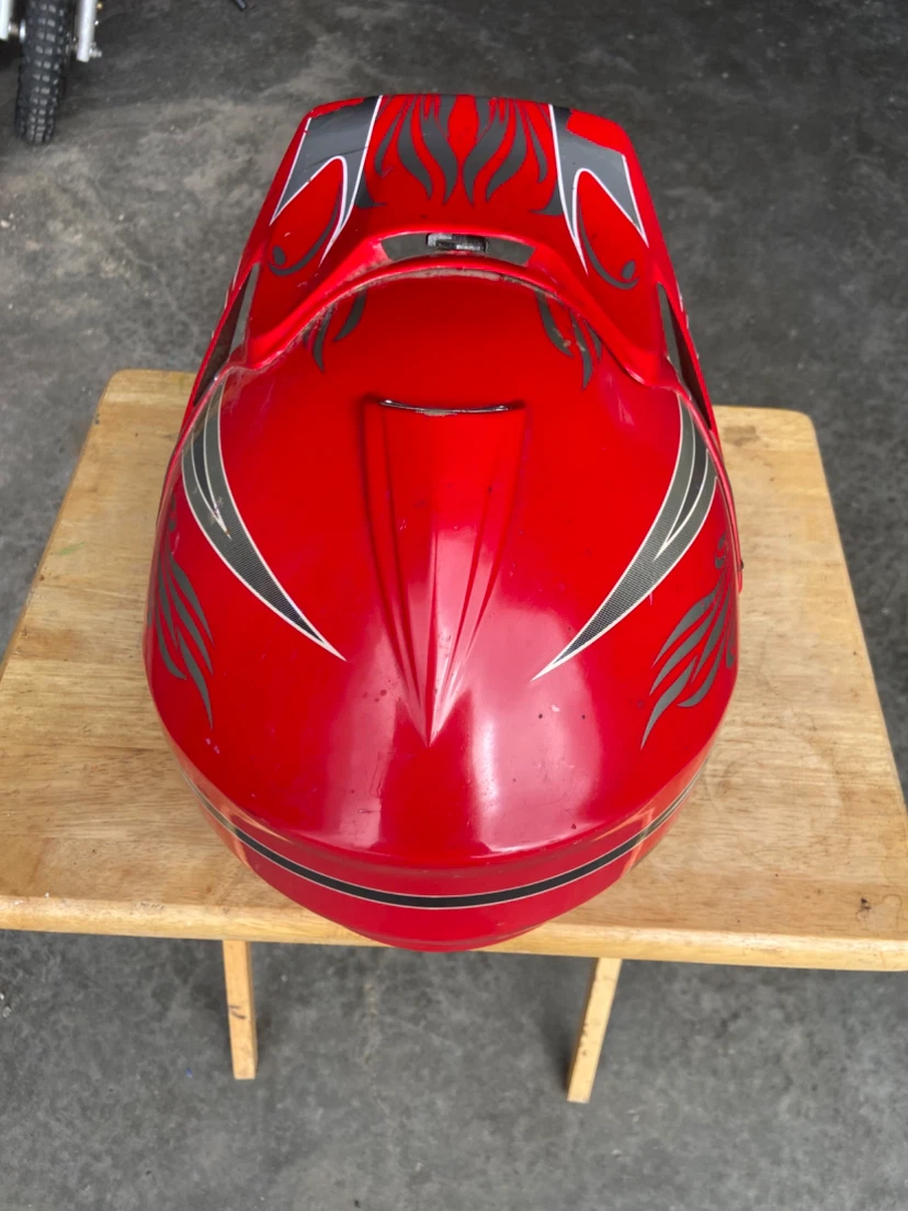 Red DOT Motorcycle Helmet