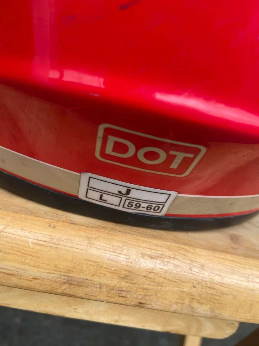 Red DOT Motorcycle Helmet - photo 4