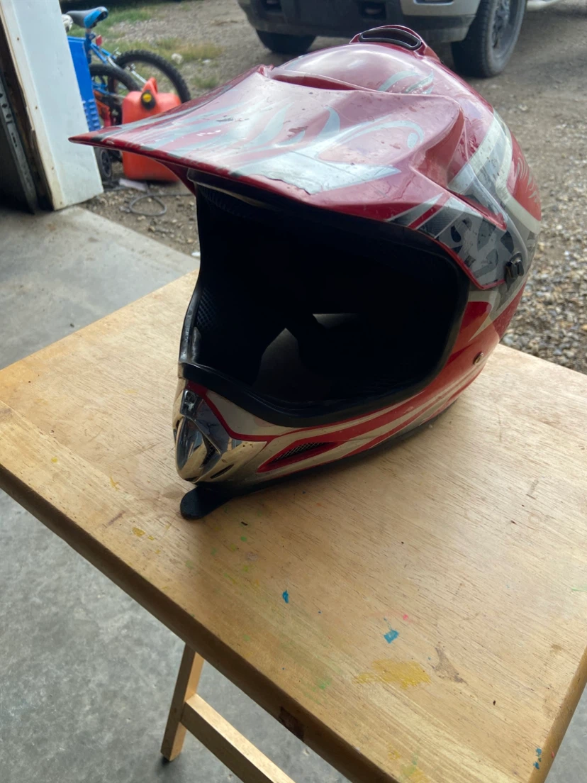 Red DOT Motorcycle Helmet - photo 5