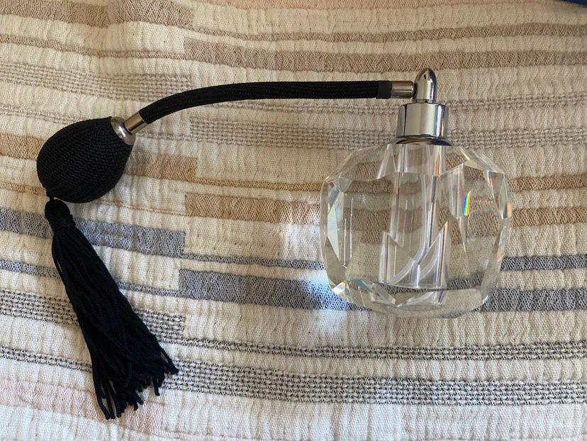 Vintage Crystal Perfume Atomizer with Tassel