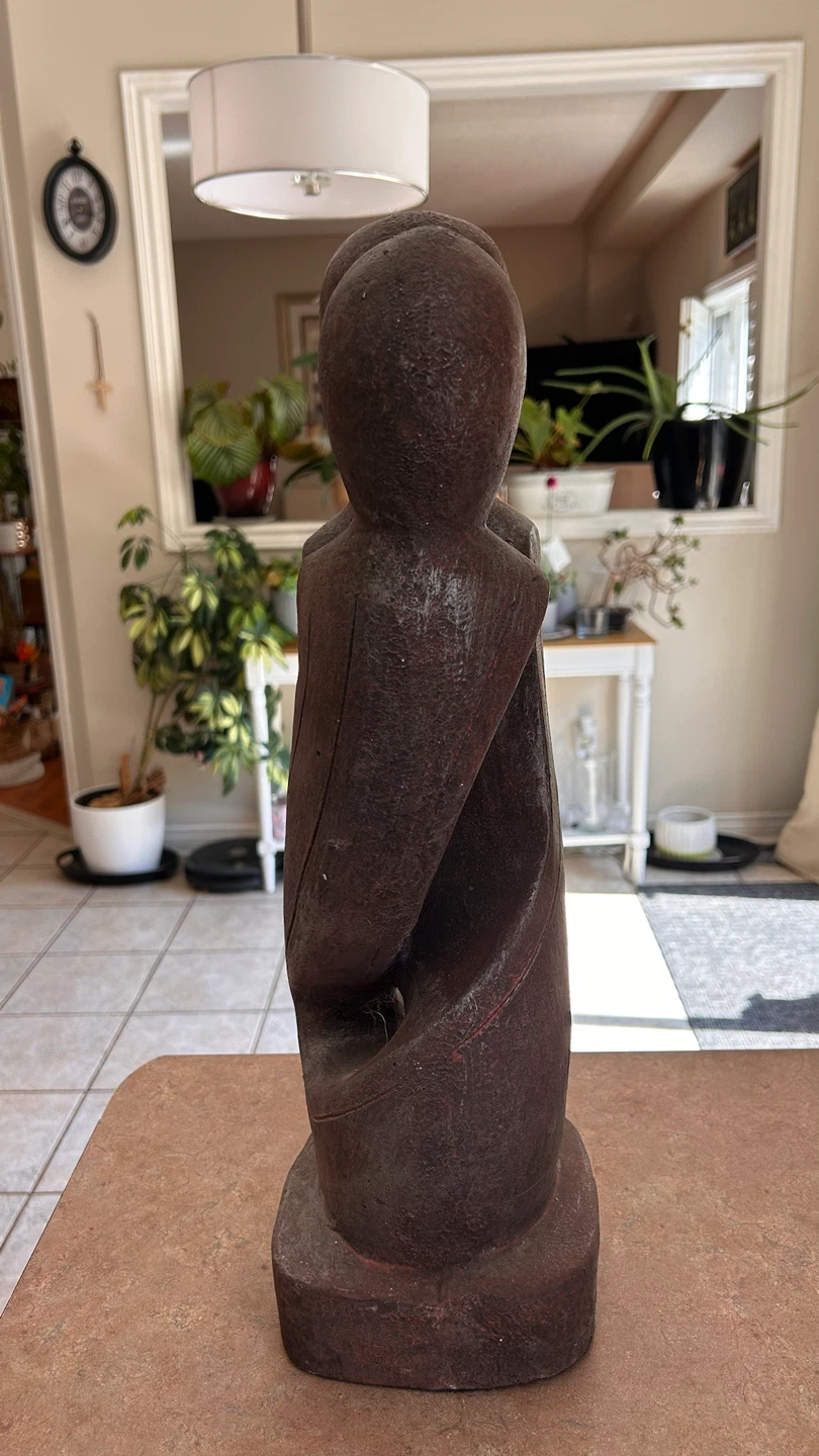 Wooden Embrace Sculpture