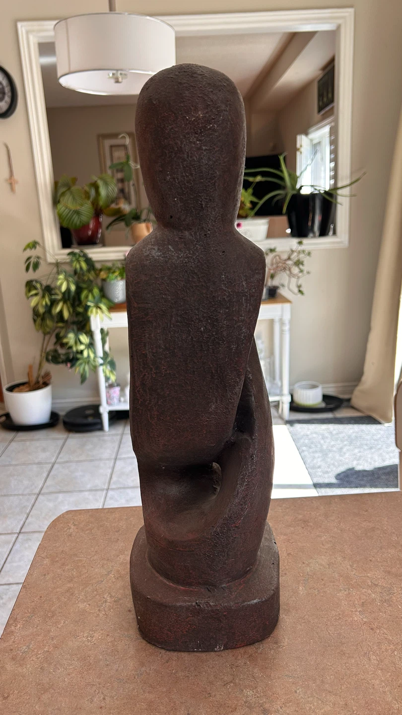 Wooden Embrace Sculpture - photo 4