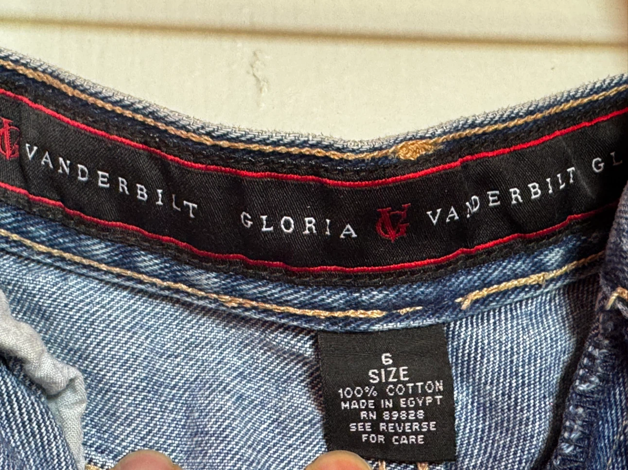 Mom jeans shorts, size 6, 100% cotton— Vanderbilt Gloria - photo 3