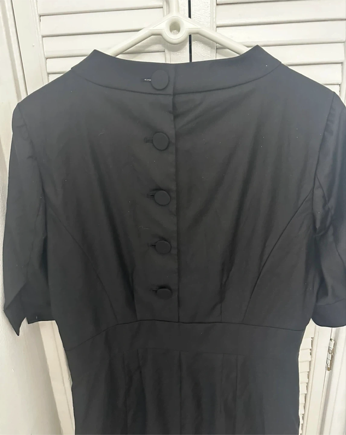J Crew Black Dress with Button Detail - photo 2
