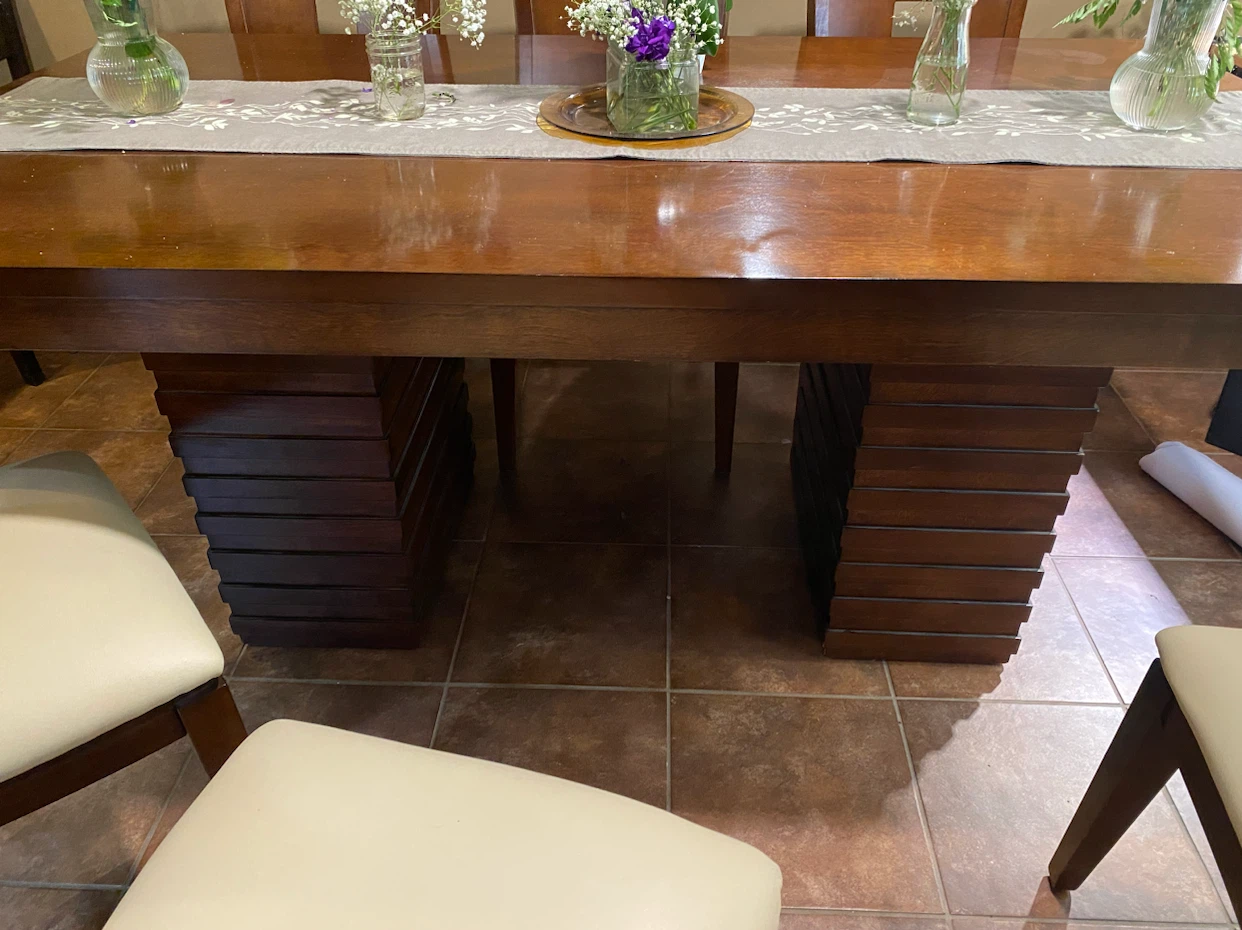 Kitchen table and 6 matching chairs - photo 3