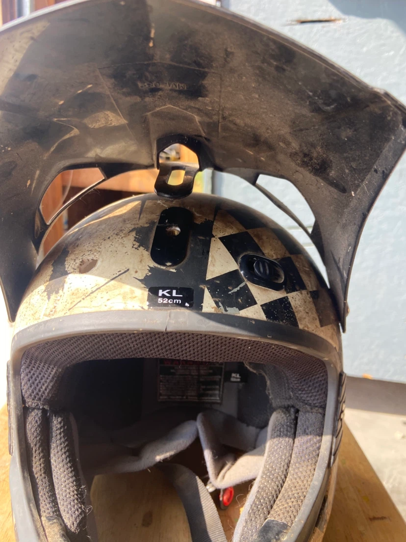 Fox Dirt Bike Helmet - Size KL 52cm