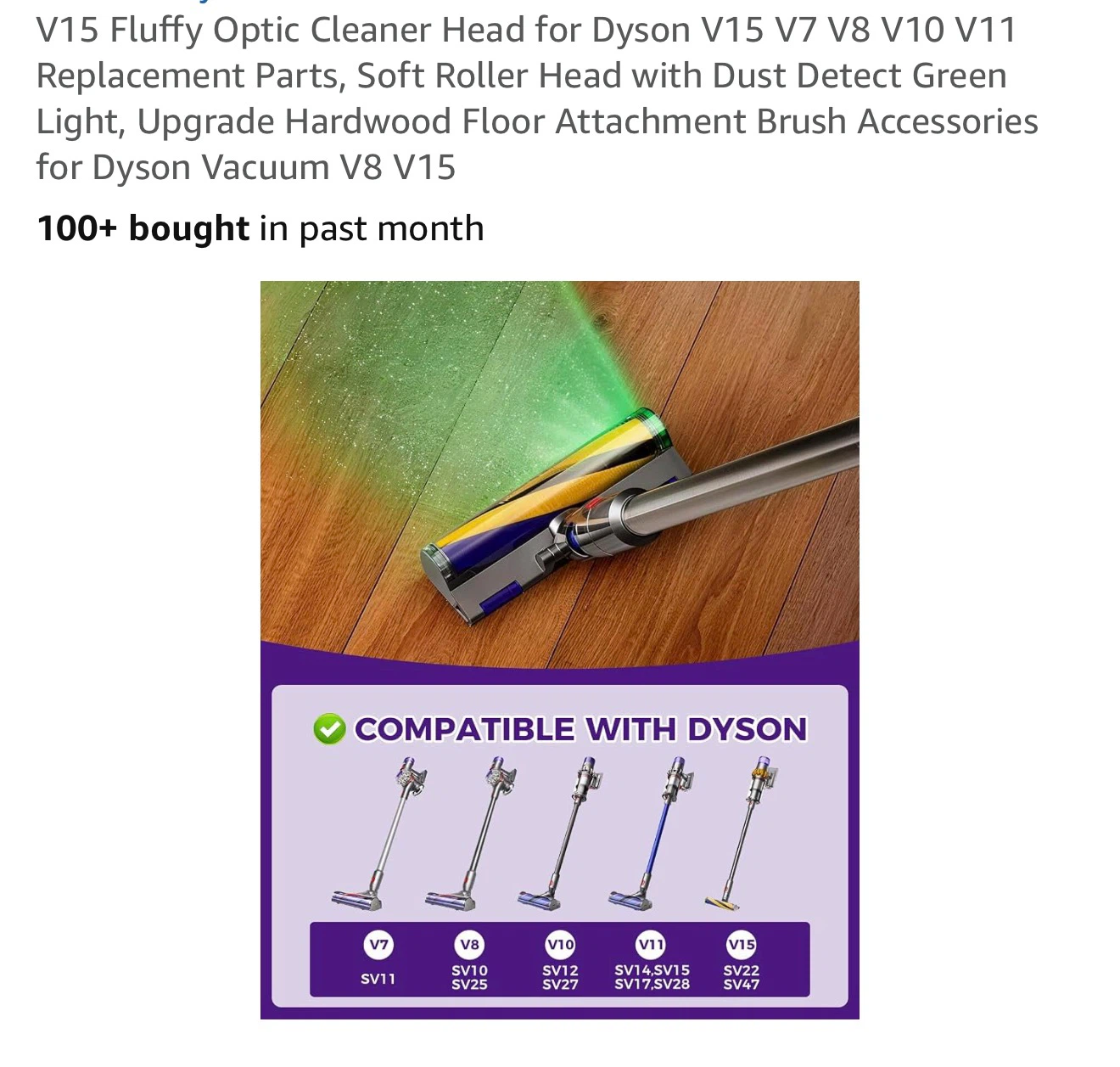 Dyson V12 V7 V8 V10 V11 V15 Vacuum Head Replacement - photo 5