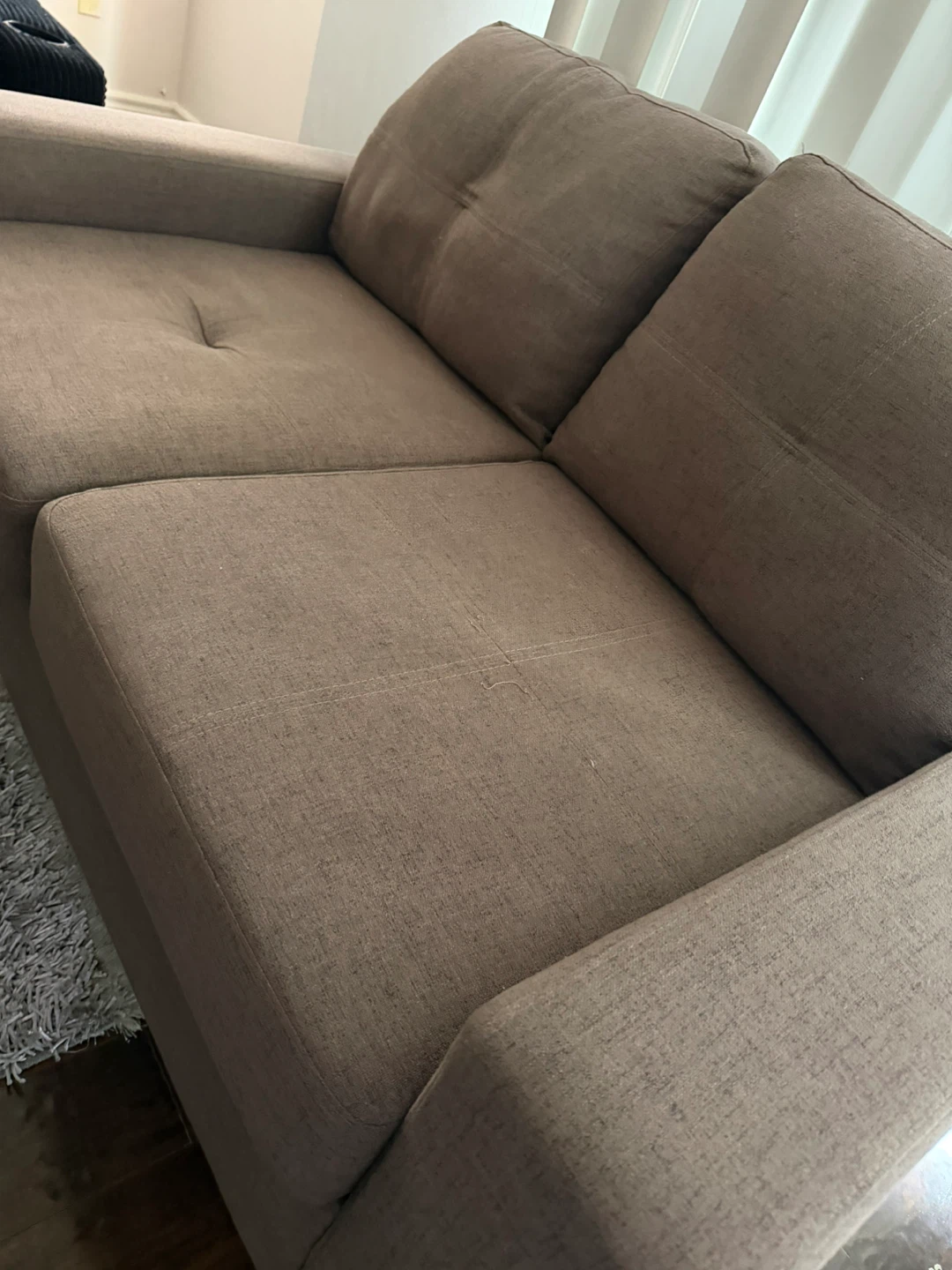 Brown Loveseat Sofa - photo 2
