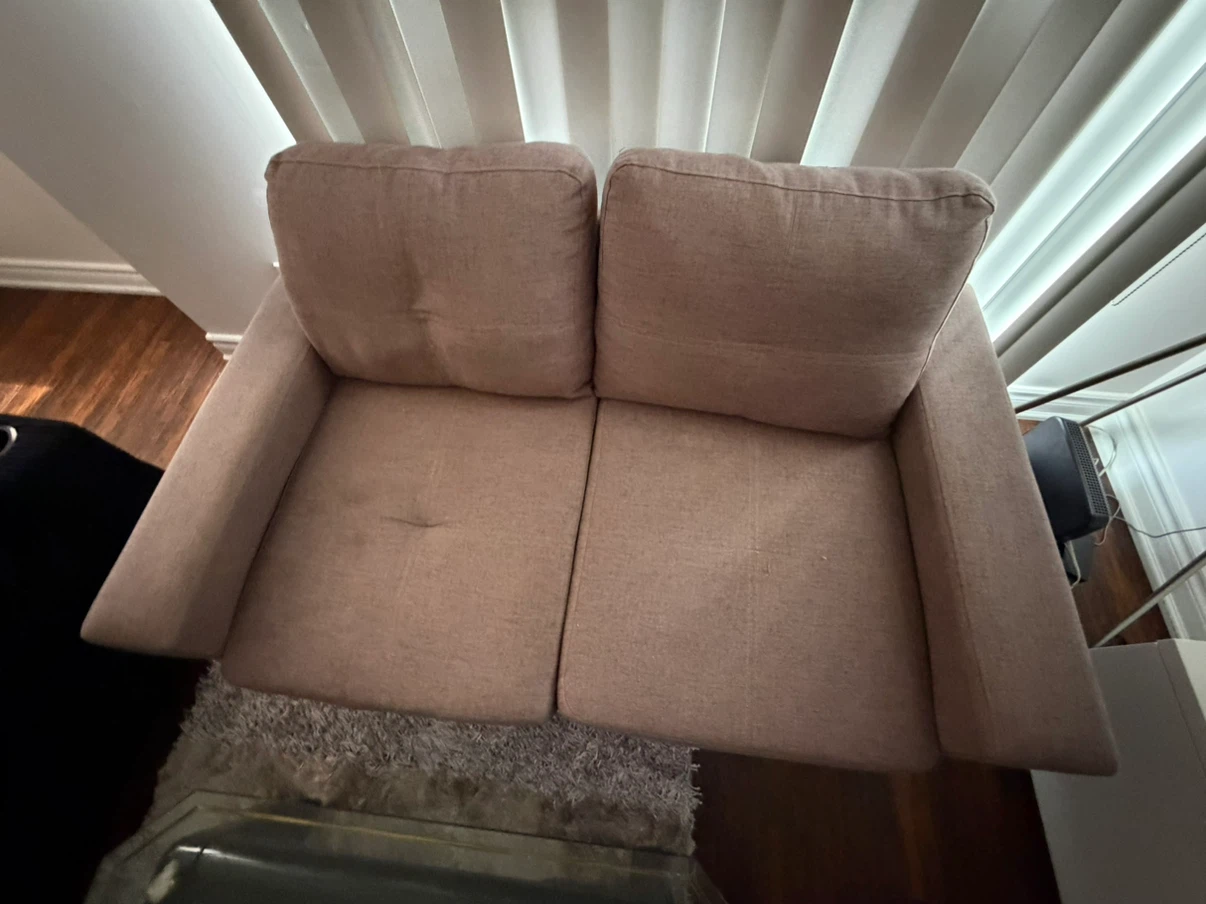 Brown Loveseat Sofa - photo 4