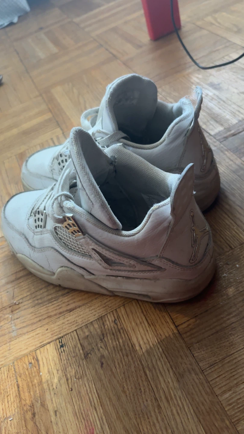 White Air Jordan 4 Sneakers - photo 2