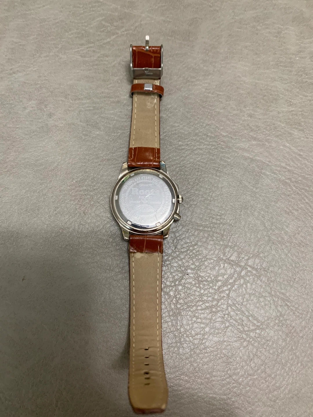 Roots Quartz Watch with Brown Leather Strap - photo 2