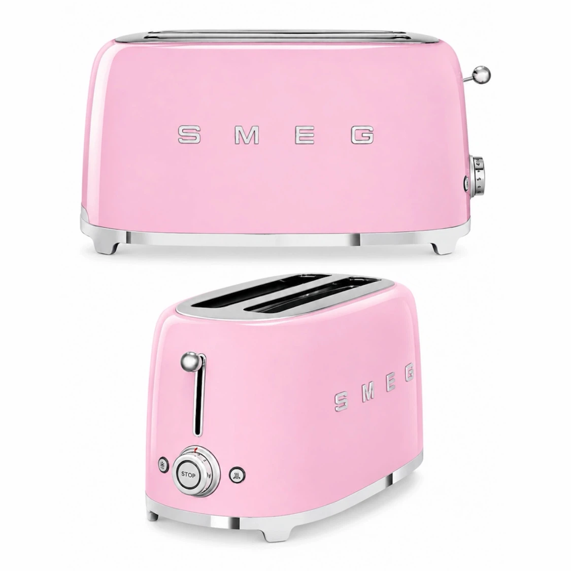 SMEG 4-SLICE TOASTER IN PASTEL PINK - BRAND NEW IN BOX