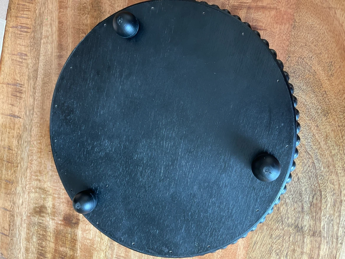 Black Decorative Wood Tray - photo 2
