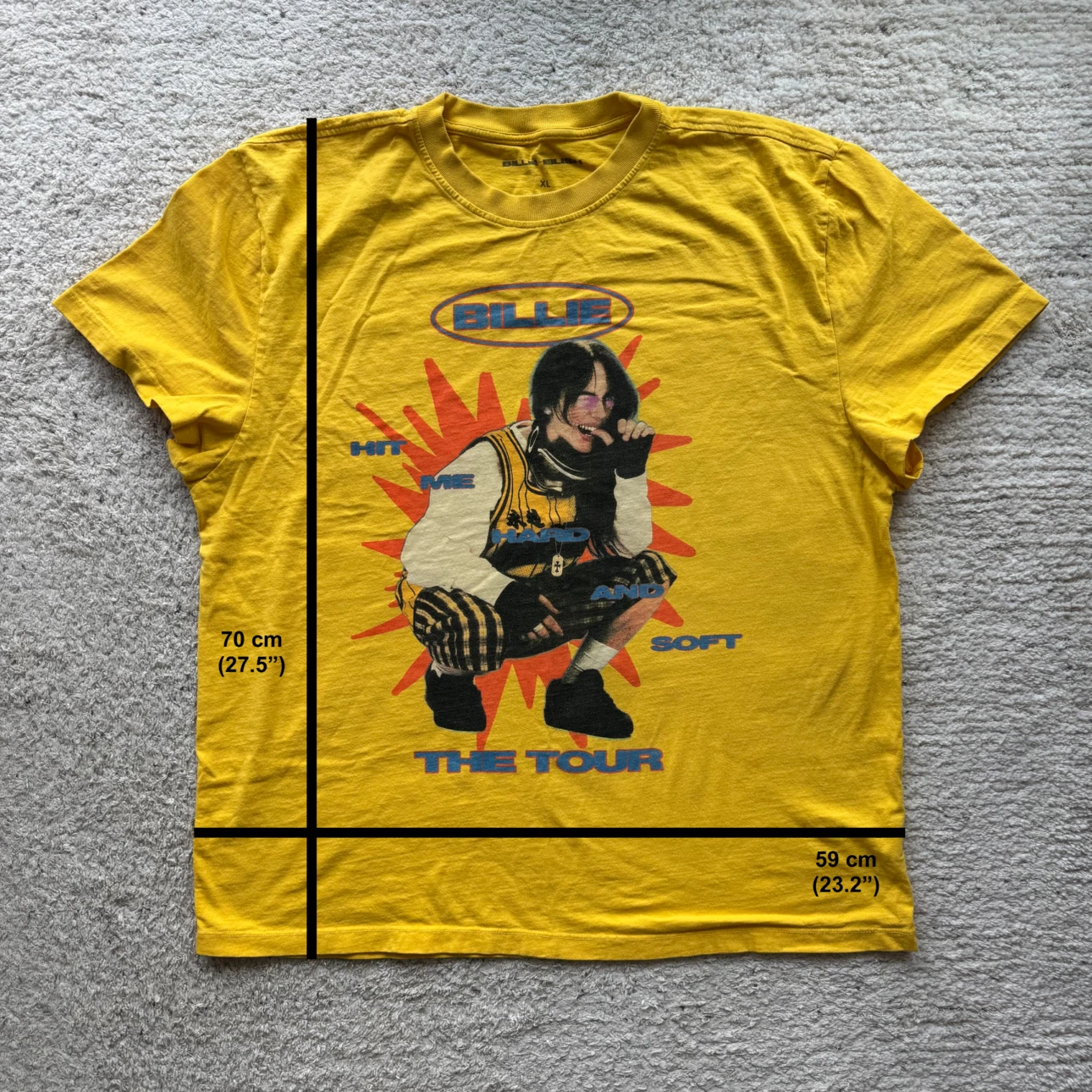 Billie Eilish T-Shirt Hit Me Hard and Soft Tour - photo 3