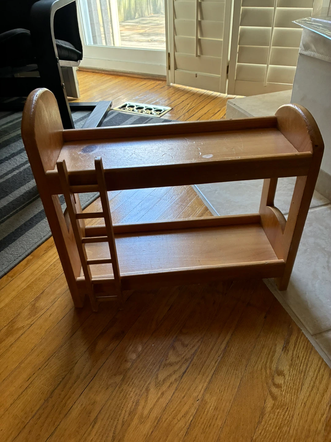 Wooden Doll Bunk Bed with Ladder