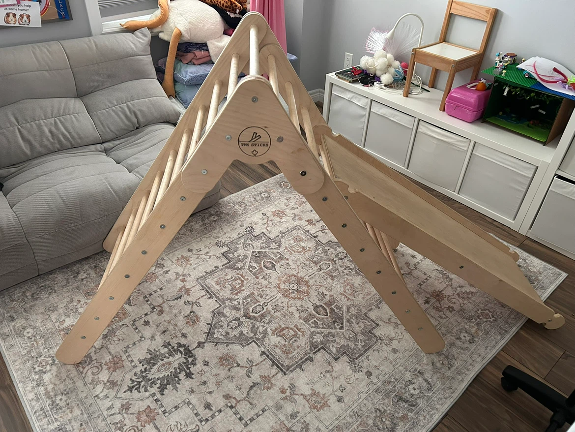 Large Pikler Triangle Climber with Slide