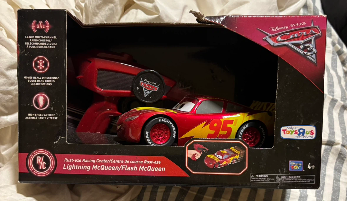 New in box lighting mc queen rc car toy