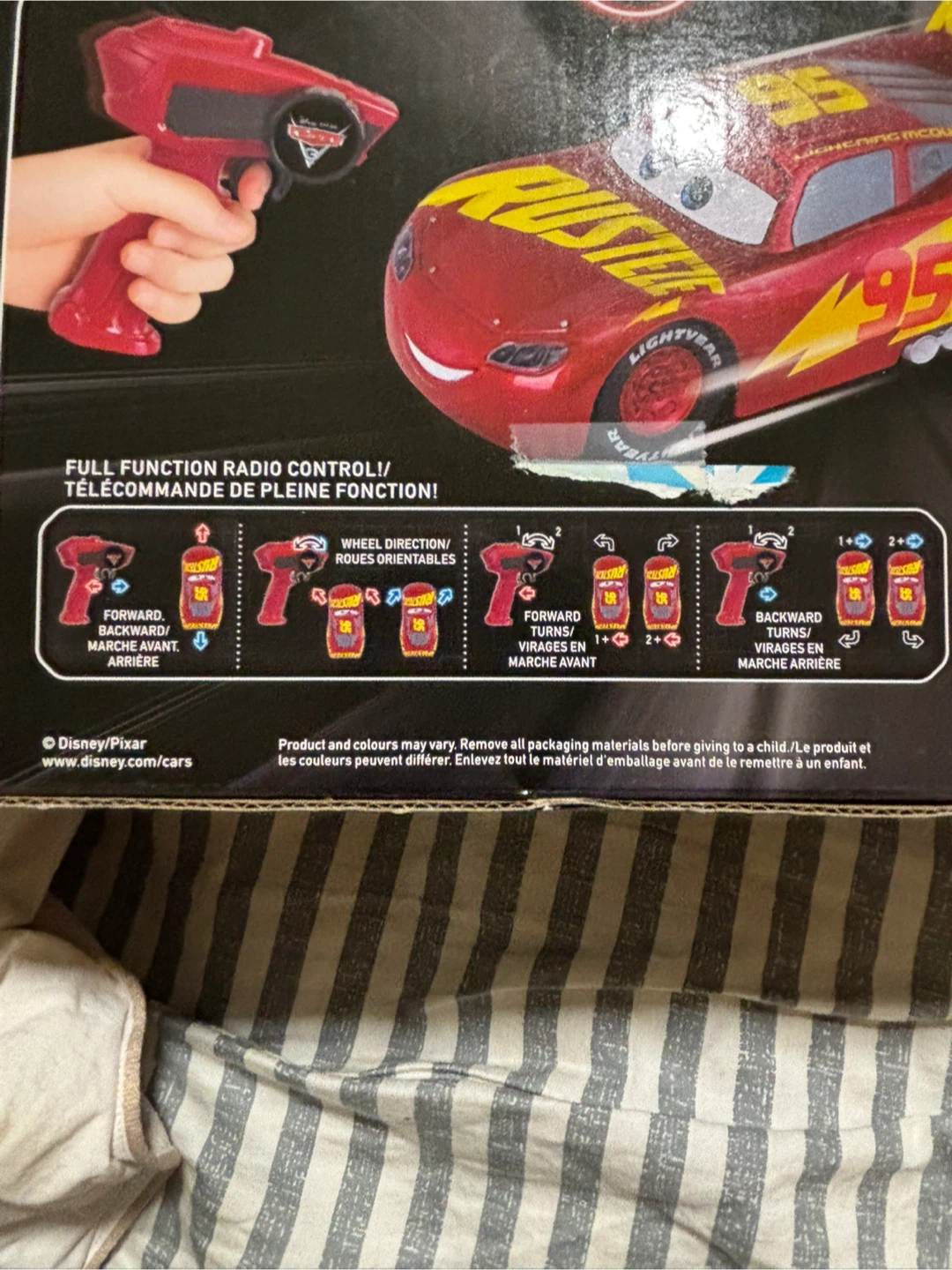 New in box lighting mc queen rc car toy - photo 5