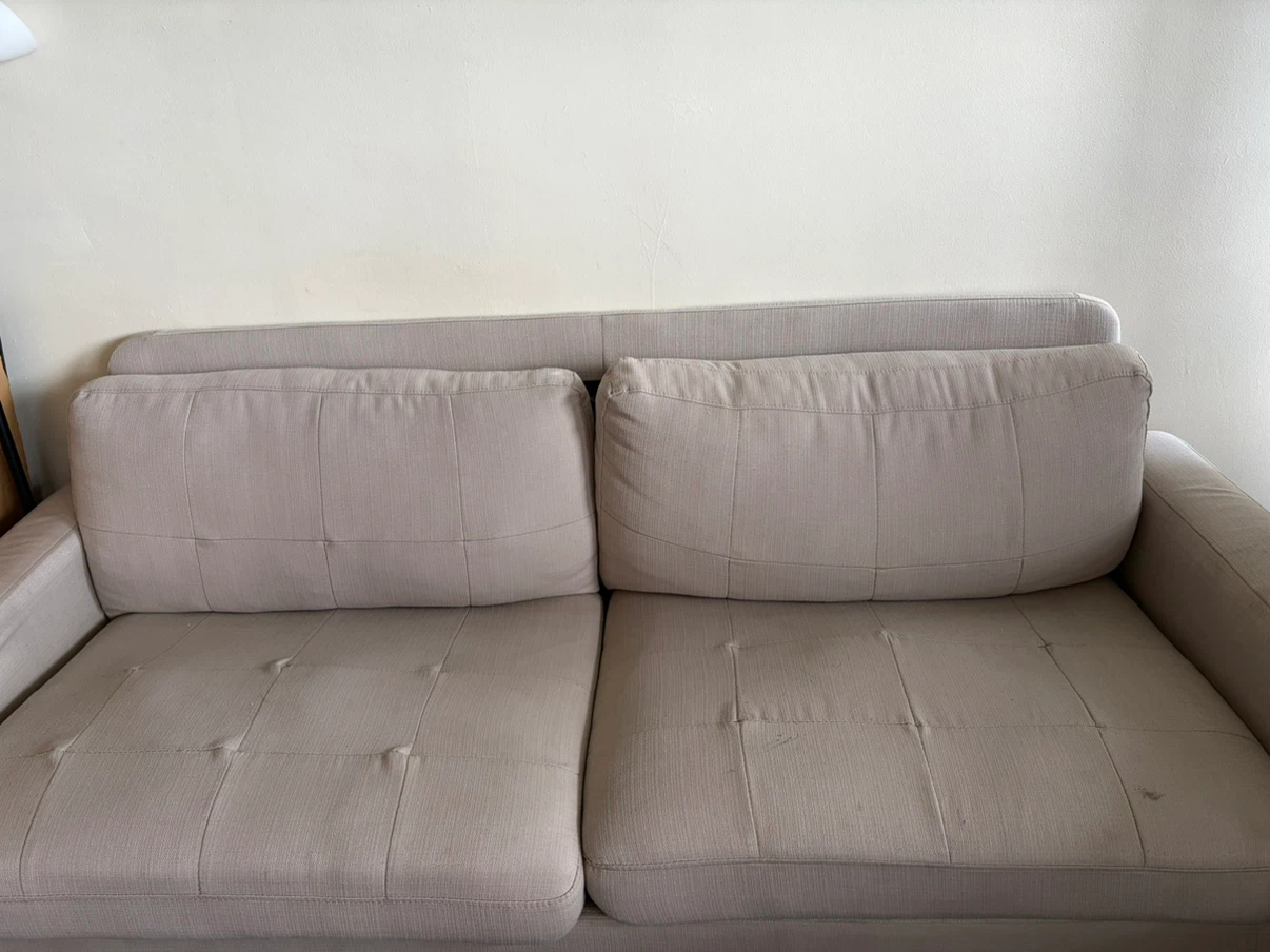 Beige sofa set-Moving another province - photo 3