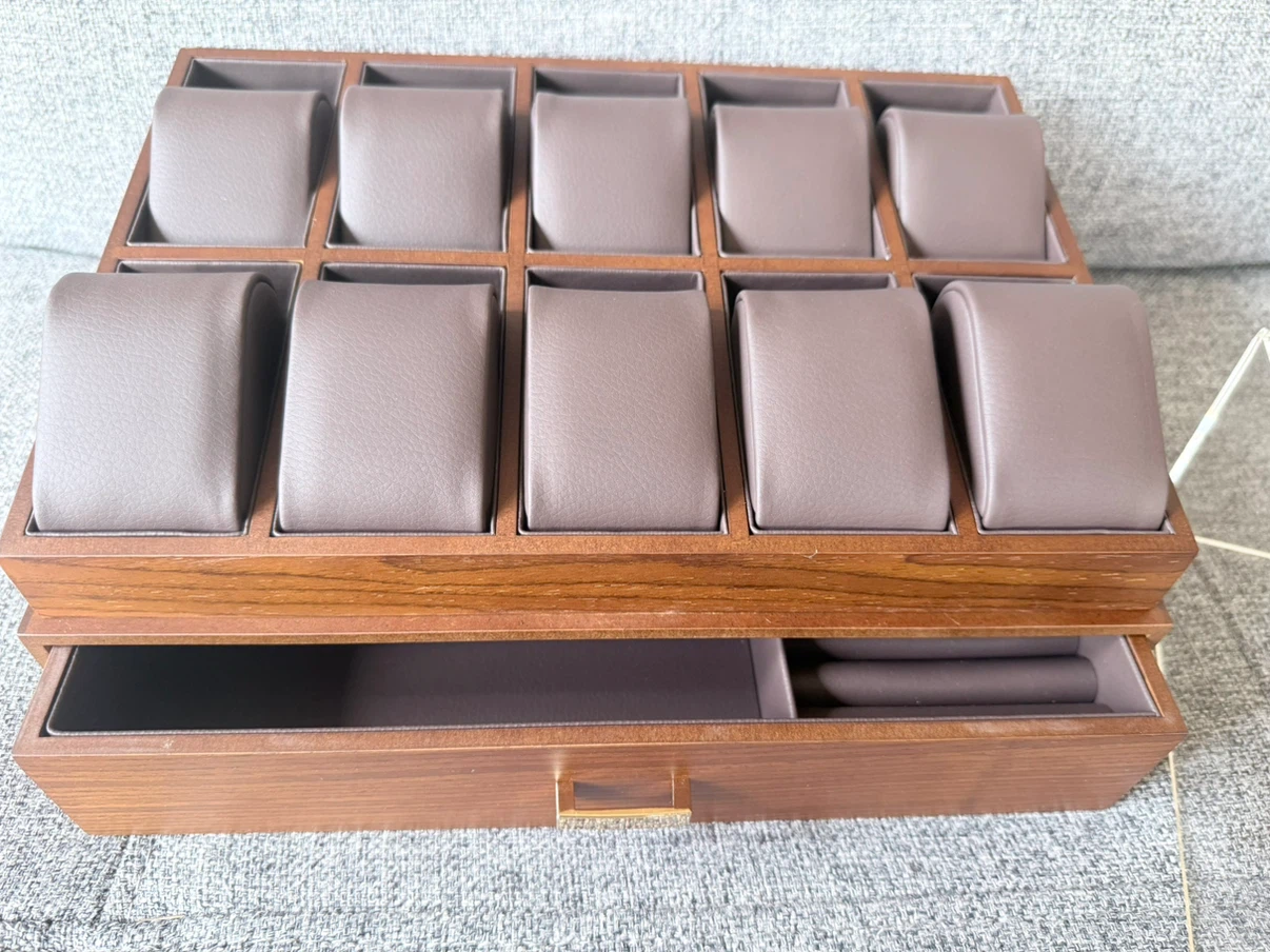 Kamier 10 Slot Watch Box with Drawer - photo 4