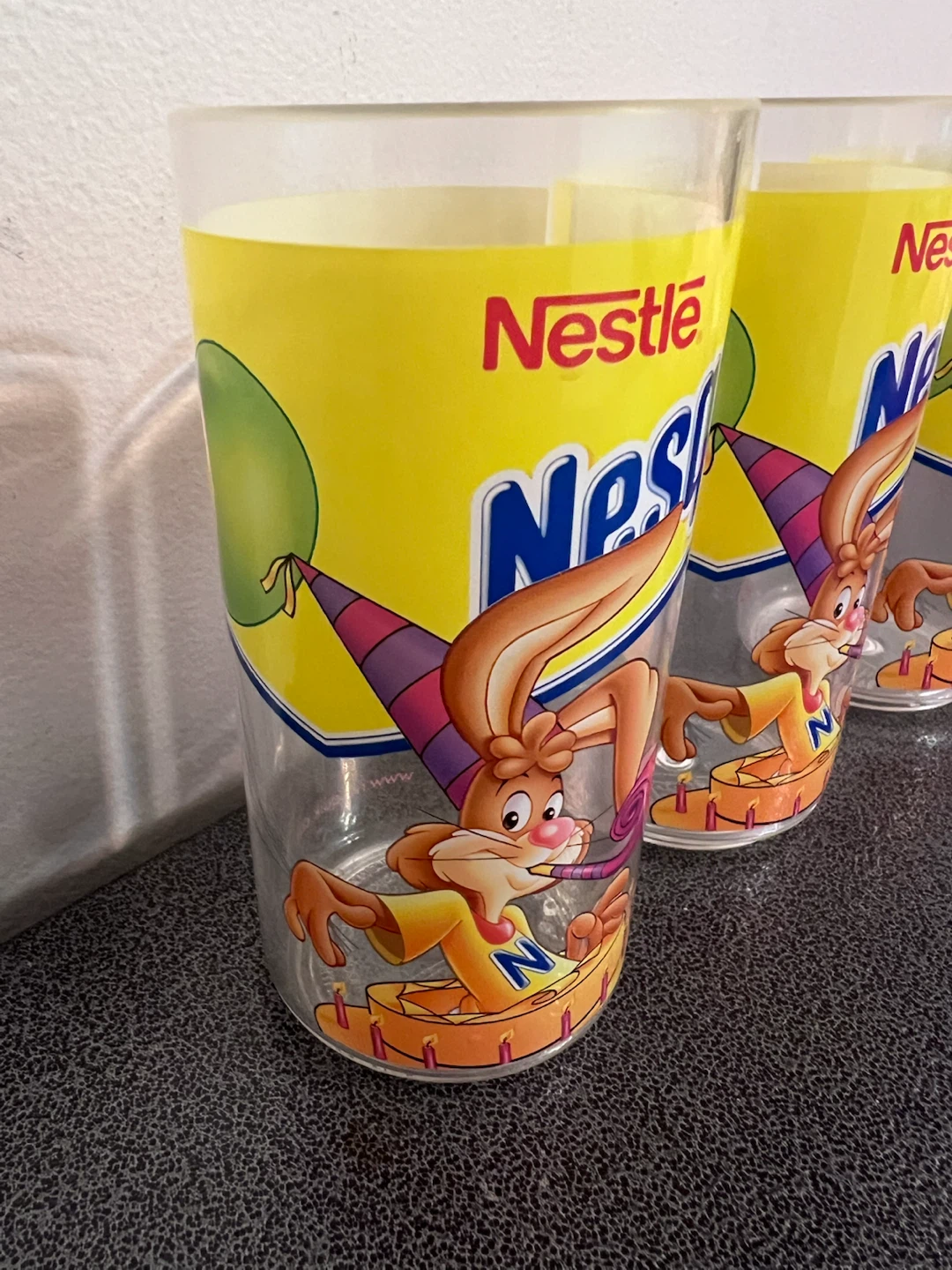 Vintage Nestlé Nesquik Bunny Collectible Cups – Set of 3 - photo 2