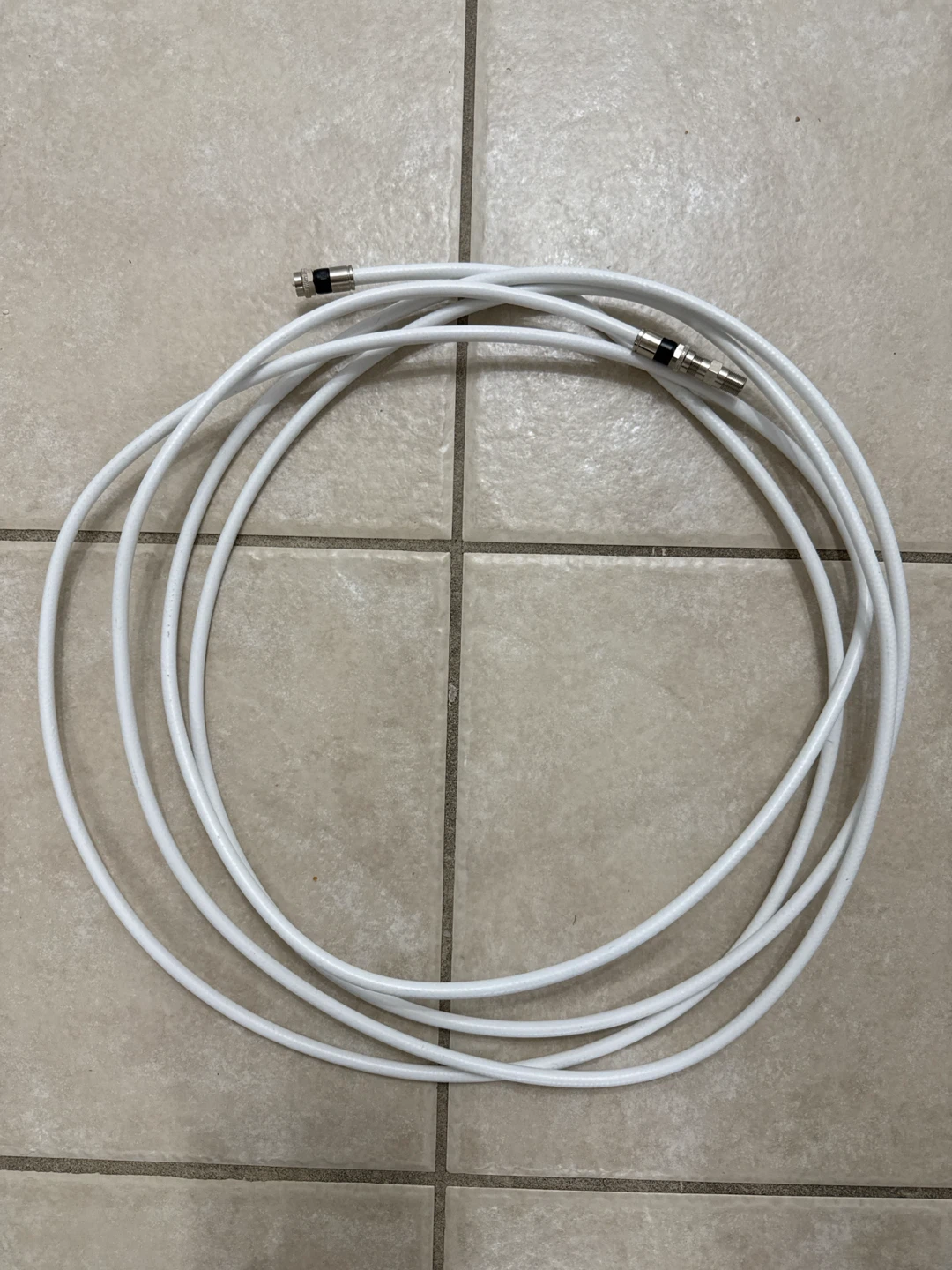 White Coaxial Cable